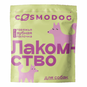 ЛАКОМСТВО ДЛЯ СОБАК ГОВЯЖЬЯ ЗУБНАЯ ПАЛОЧКА 400г
