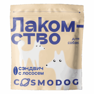ЛАКОМСТВО ДЛЯ СОБАК СЭНДВИЧ С ЛОСОСЕМ 400г